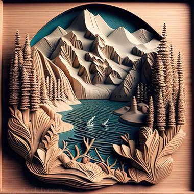 3D model lake (STL)